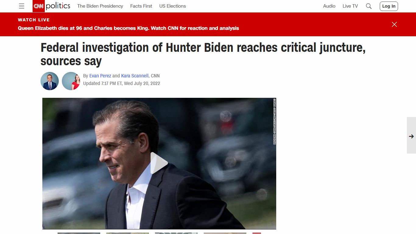 Federal investigation of Hunter Biden reaches critical juncture ... - CNN